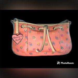 VINTAGE Y2K Women's DOONEY & BOURKE DB Monogram MINI Shoulder BAG